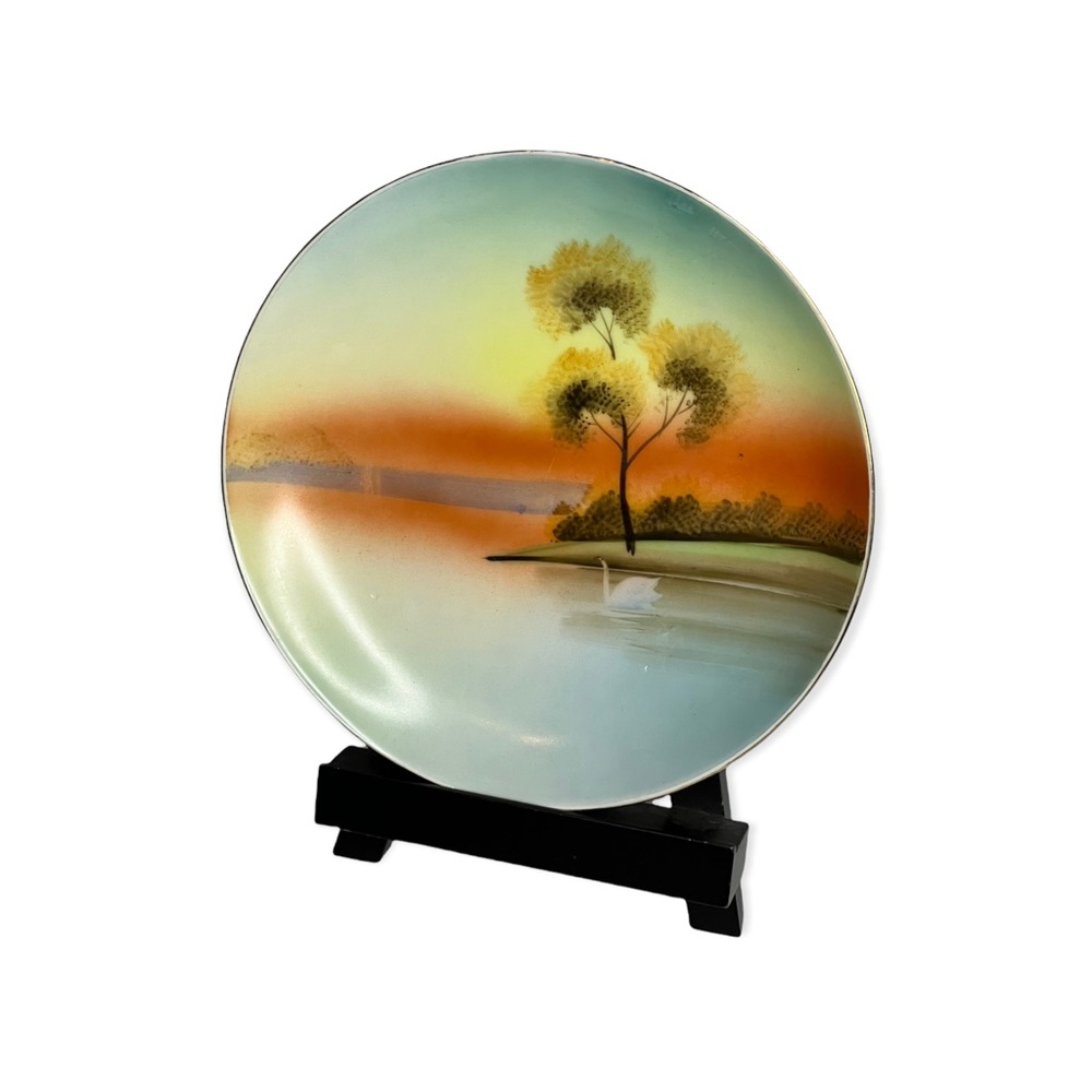 Meito China Hand Painted Saucer, Made in Japan